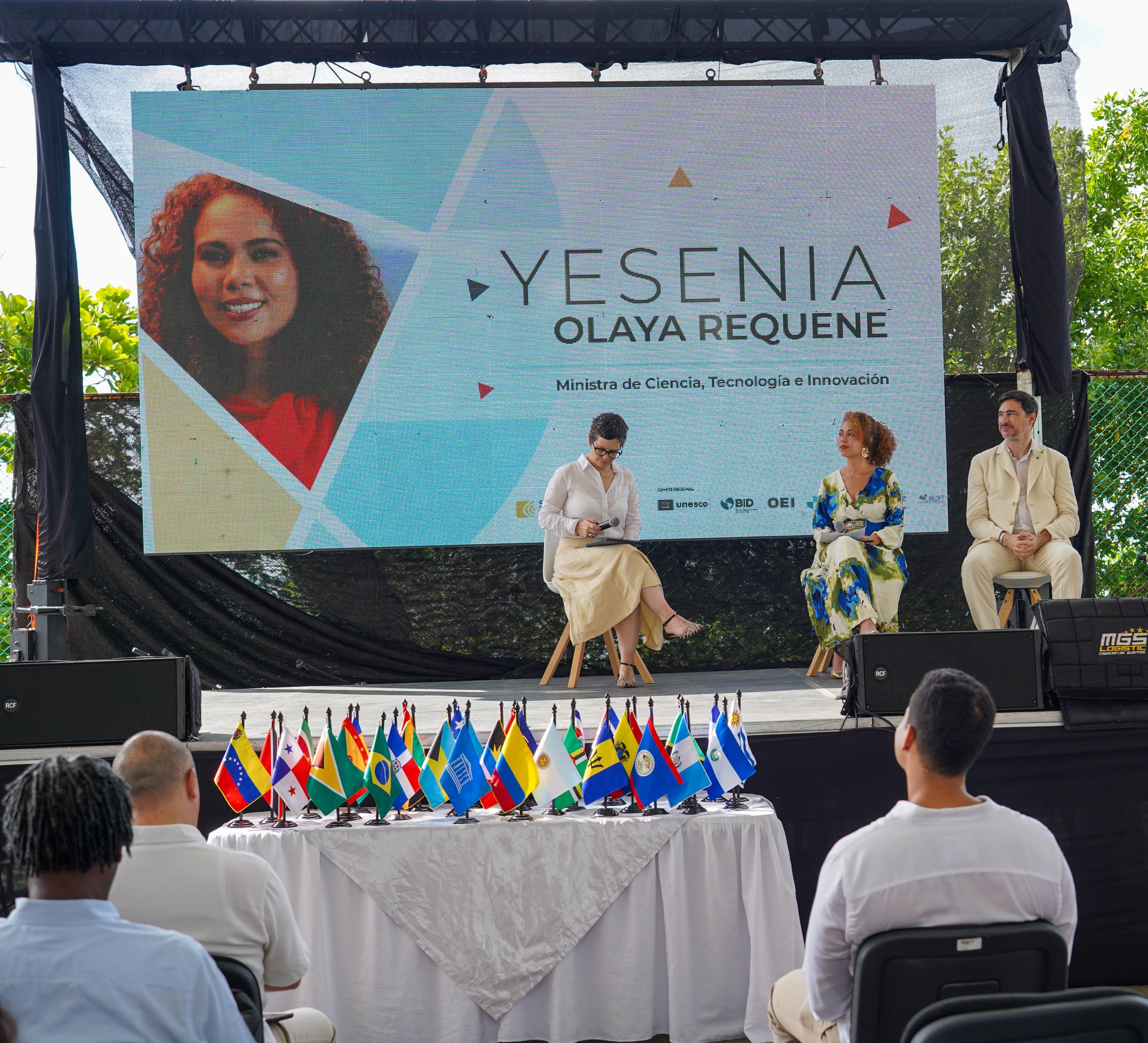 Ministra de Ciencia, Tecnología e Innovación, Yesenia Olaya Requene, anuncia CILAC en San Andrés