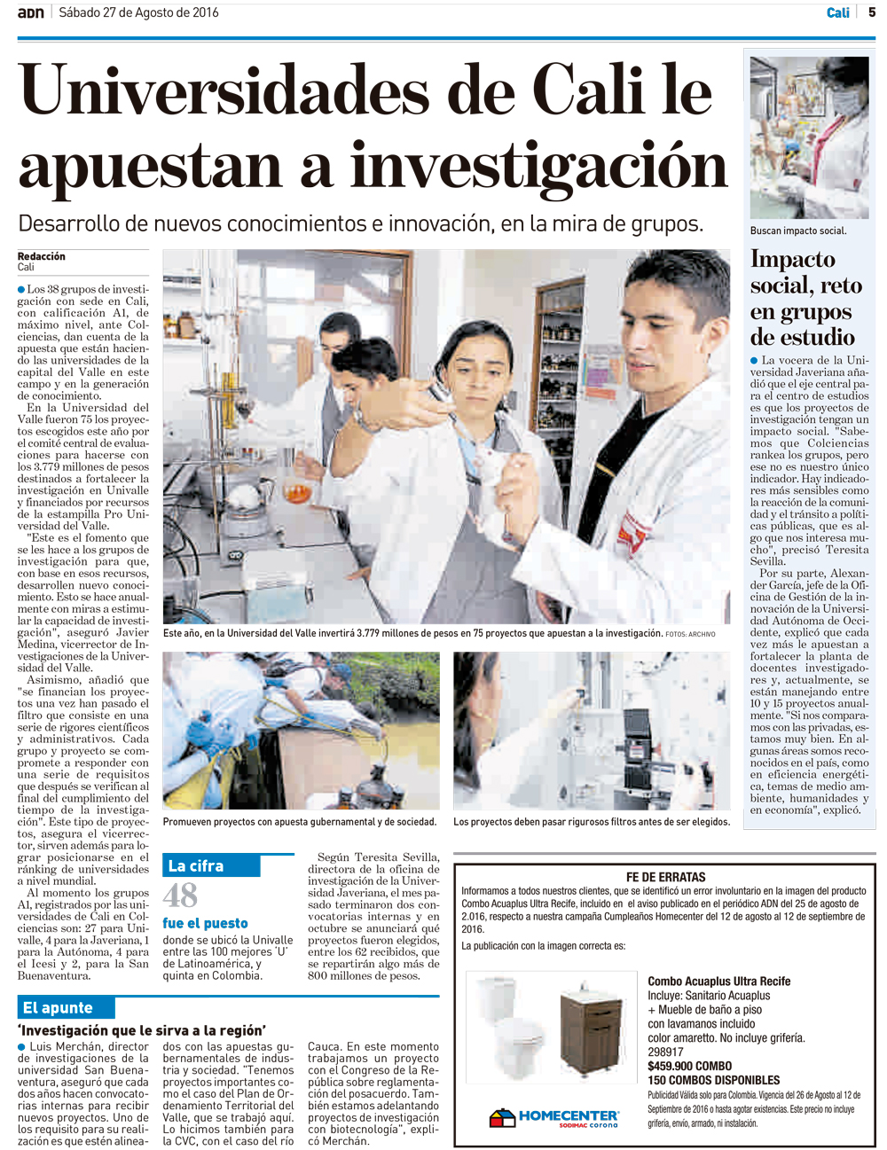 ADN Cali: Universidades de Cali le apuestan a la investigación