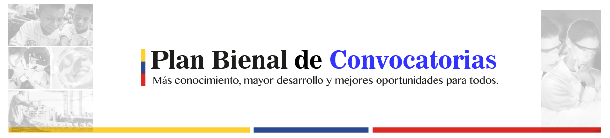 Banner Encabezado Plan Bienal Convocatorias FCTeI