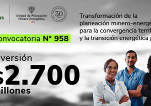 Convocatoria MinCiencias-UPME N° 958 de 2024