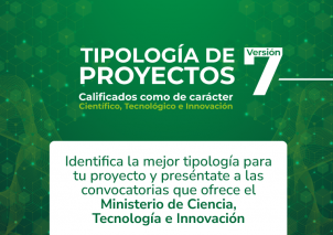 Documento de Tipología de Proyectos de carácter Científico, Tecnológico e Innovación Vr07