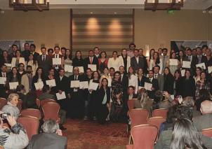 Ceremonia de entrega de becas para doctorados. Foto: Archivo Semana