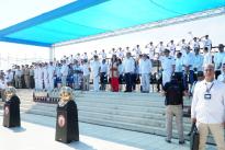  El presidente de la República, Iván Duque Márquez, condecoró con la Medalla fe en la Causa de la Armada Nacional al primer director de Colciencias Capitán Alberto Ospina Taborda y al actual director, Diego Hernández Losada