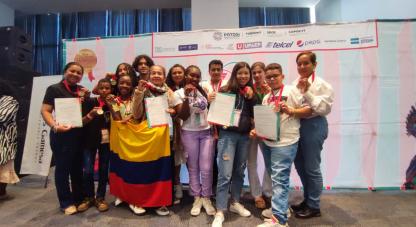 En lcompetencia participaron diez adolescentes y cinco docentes investigadores colombianos con proyectos en videojuegos, rescate de memorias ancestrales, procesos agroindustriales y