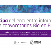 Participa en el encuentro informativo convocatorias Colombia Bio