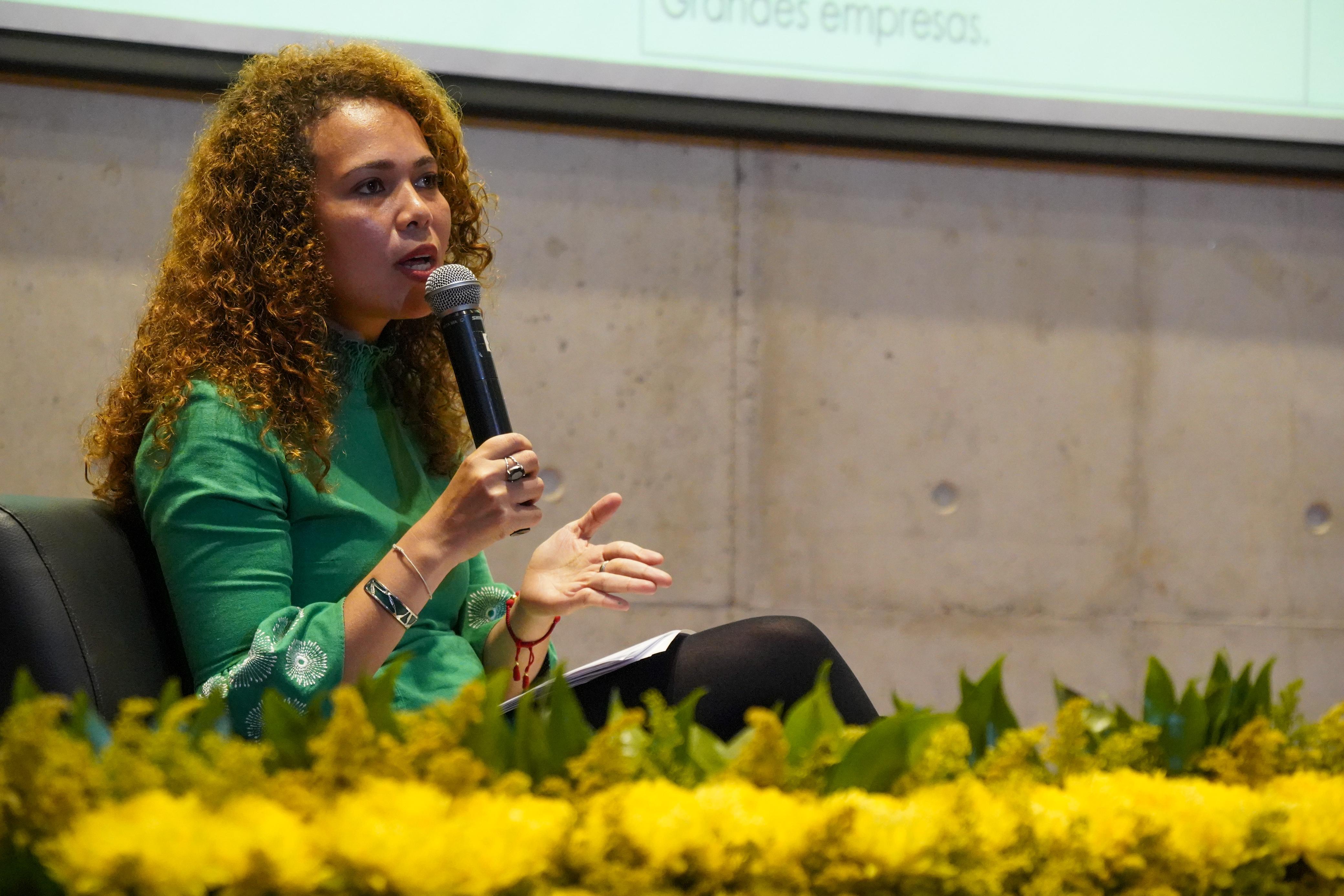 Ministra Yesenia Olaya Requene en presentación de la Audiencia Pública de Rendición de Cuentas del periodo 2022 y 2023